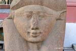 Smiling head outside the Egyptian Museum in Cairo, Egypt.