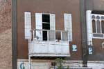 Life on a wooden balcony, Luxor, Egypt.
