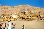 Qurna village panorama, Egypt.