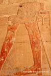 Legs and foot color, relief fragment, Hatshepsut Temple, Egypt.