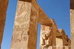 Square colonnade of the chapel of Hathor, Hatshepsut Temple, Egypt.