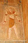 Mural of a color Horus Temple of Hatshepsut, Egypt.