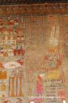 Offerings to Hamon, polychrome, Chapel of Anubis, Temple of Hatshepsut, Egypt.