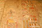 Anubis fresco before a table of offerings, Hatshepsut Temple, Egypt.