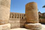 Temple of Amon, the first courtyard, Karnak, Egypt.