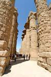 Entrance to the large pillared hall, Temple of Amun, Karnak, Egypt.