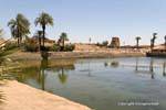 The sacred lake of the temple of Karnak, Egypt.