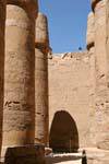 Column shadow on the wall, Temple of Karnak, Egypt.
