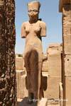 Amonet face of Ankhesenpaton, statue, Karnak Temple, Egypt.