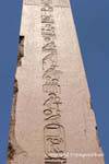 Hieroglyphic writing on Obelisk Karnak Temple, Egypt.