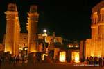 In the courtyard of Ramses, Luxor Temple, Egypt.