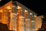 Columns in the Court of Amenhotep III, Luxor Temple, Egypt.