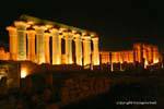 The Luxor Temple lit for outdoor and night, Egypt.