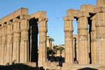 Colonnade of Amenhotep daytime, Luxor Temple, Egypt.