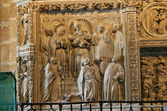 Religious bas-relief of Ávila Cathedral - Spain