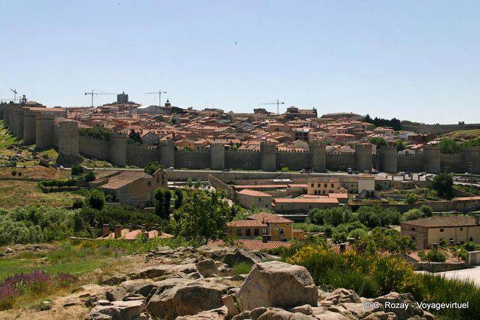 Panoramic view of the city of Ávila - Spain