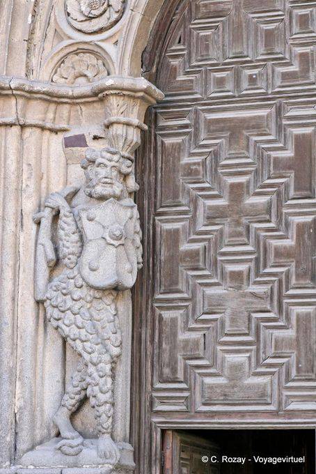 Exterior detail of the Cathedral del Salvador de Ávila - Spain