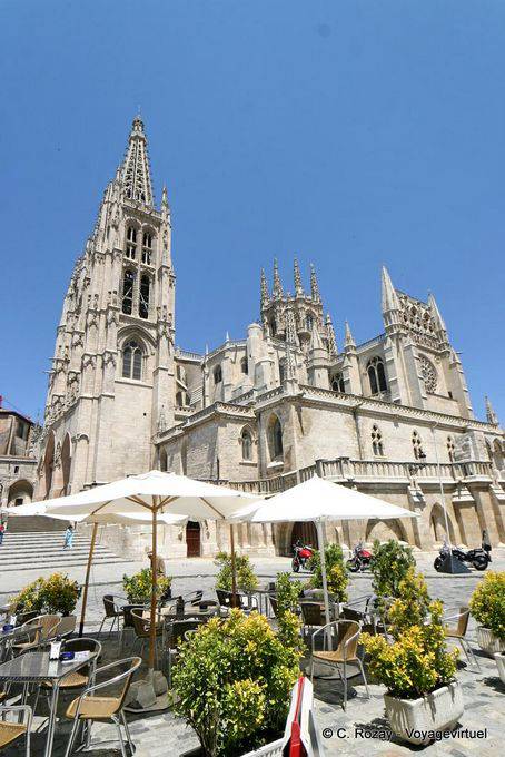 Other exterior view of the Santa María Cathedral of Burgos - Spain