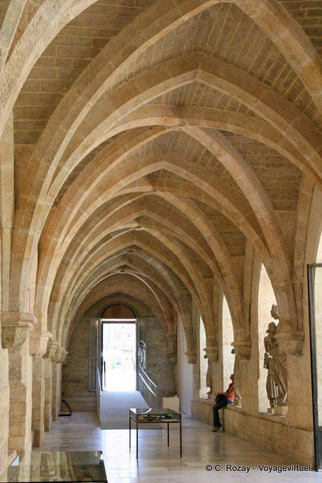 Cloister Alto, one of the finest Gothic cloister of Spain, Burgos - Spain