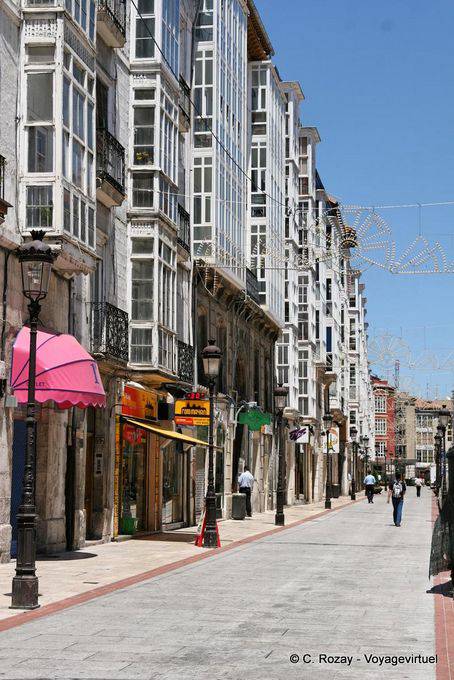 Facades of Calle Lain Calvo, Burgos - Spain