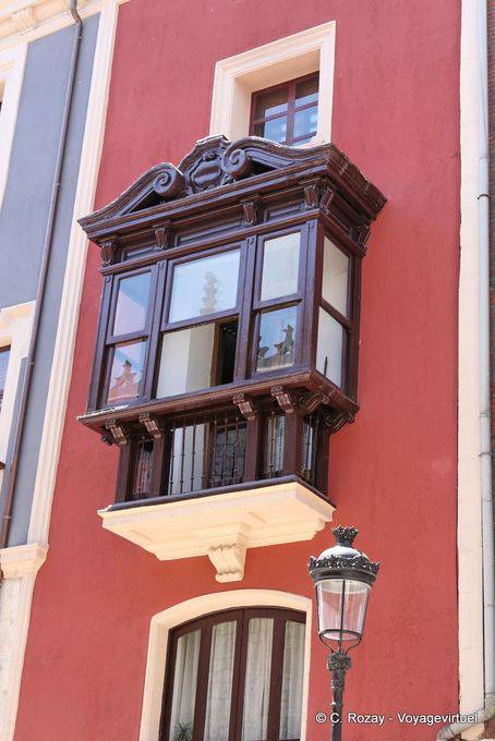 Typical wooden balcony, Burgos - Spain