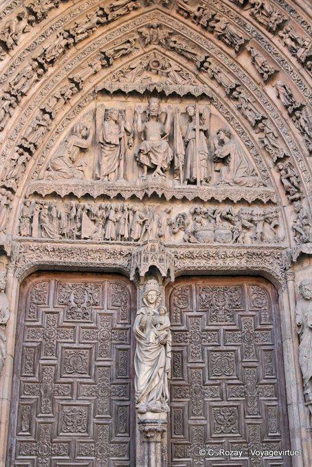 Sainte Marie Blanche, Portada de la Virgen Blanca, Santa Maria de Leon - Spain