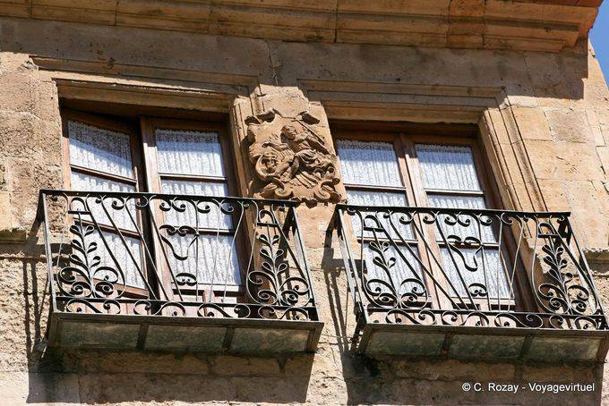 Windows and coats of arms, Salamanca - Spain