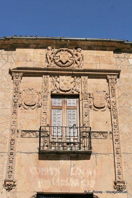Facade of Casa Don Diego Maldonado, Salamanca - Spain