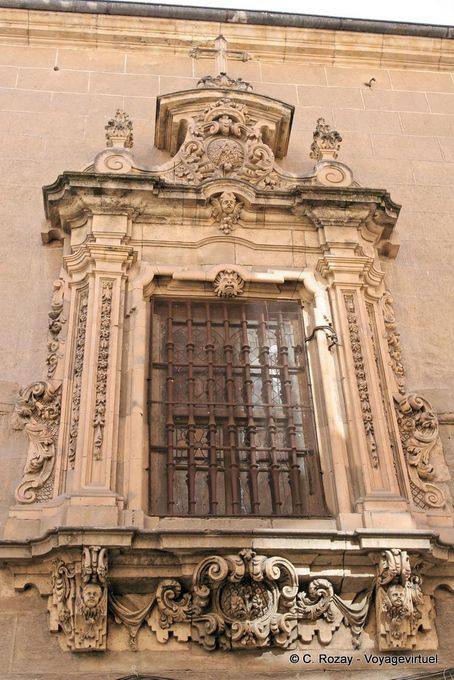 Very ornate window, Calle Bordadores, Salamanca - Spain