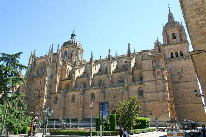 General view of the Nueva Cathedral Place Anaya, Salamanca - Spain