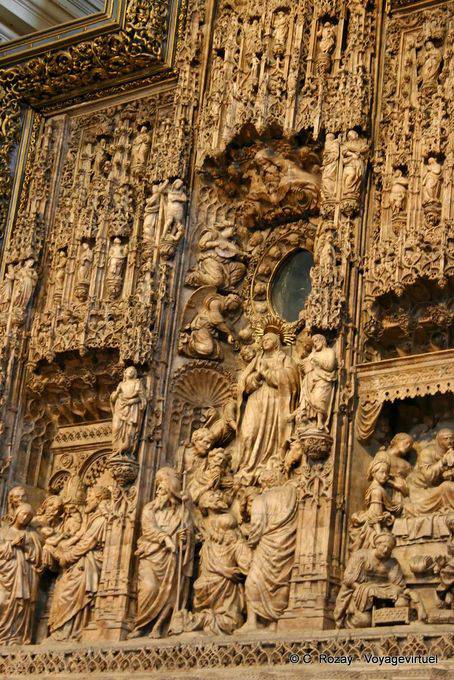 Detail of the Retablo de la Asunción, Damián Forment, Nuestra Senora del Pilar, Zaragoza - Spain