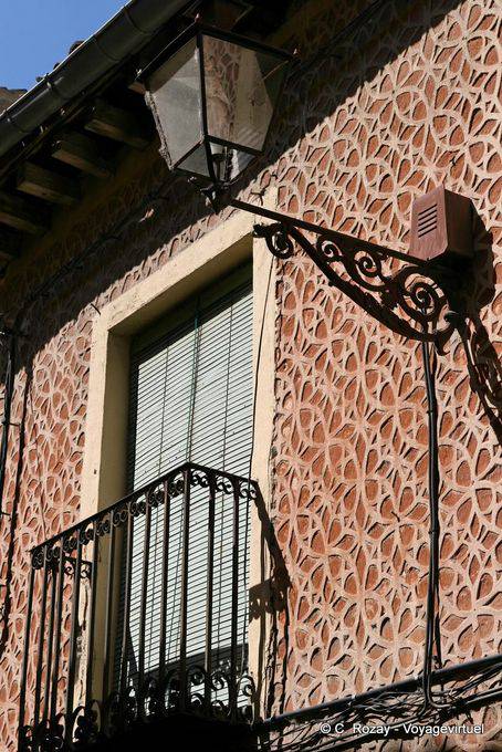 Typical decoration of the wall of a house, Segovia - Spain