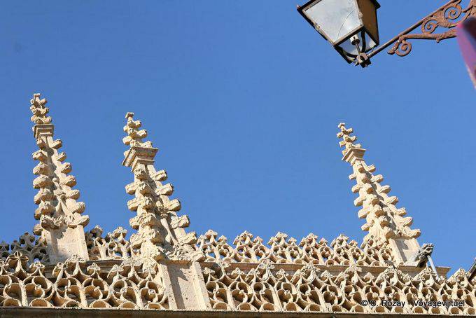 Stone lace of the Cathedral of Santa María Segovia - Spain