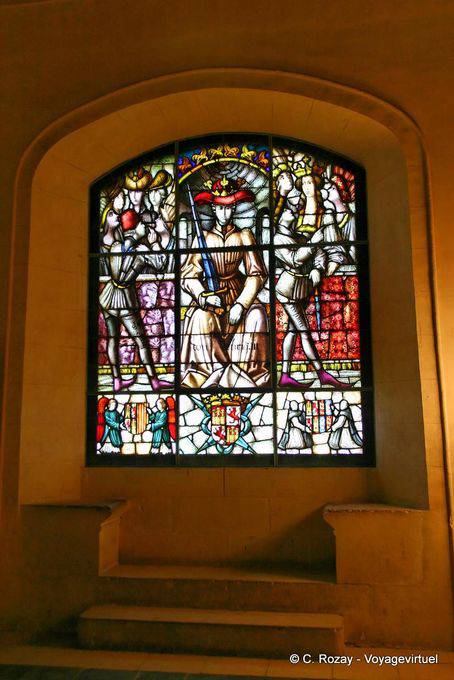 Henry III of Castile, window in the hall of the galley, Segovia Alcazar - Spain