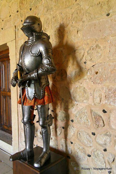Armor in the hall of the Old Palace, Segovia Alcazar - Spain