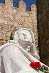 Close-up on the statue of Santa Teresa de Ávila, Spain.