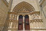 Gothic Puerta del Sarmental (1235), Santa Maria Burgos Cathedral, Spain.