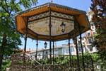 Burgos, gazebo on the Paseo del Espolon, Spain.