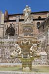 Burgos, virginal fountain, Plaza Santa Maria, Spain.