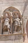Stone kings, the facade of the cathedral of Burgos, Spain.