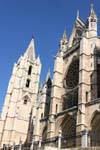 Right tower and south façade, León Cathedral, Spain.