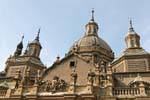 Top of the central door of the south facade, Cathedral-Basilica of Nuestra Señora del Pilar, Zaragoza, Spain.