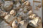 Detail of a sculpture in the Plaza del Pilar, Zaragoza, Spain.