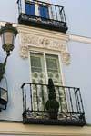 Window Frame, opposite the Cervantes Theatre, Segovia, Spain.