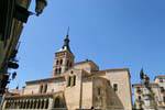 Pan the San Martin church, Segovia, Spain.