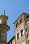 Facade decoration, Plaza San Martin, Segovia, Spain.