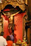 Devotion to Christ on the Cross-Catedral Basilica de Nuestra Señora del Pilar, Zaragoza, Spain.