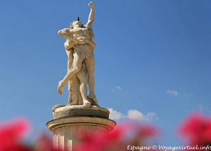 Statue of Fuente de Hércules y Anteo, Jardin del Parterre, Aranjuez - Spain