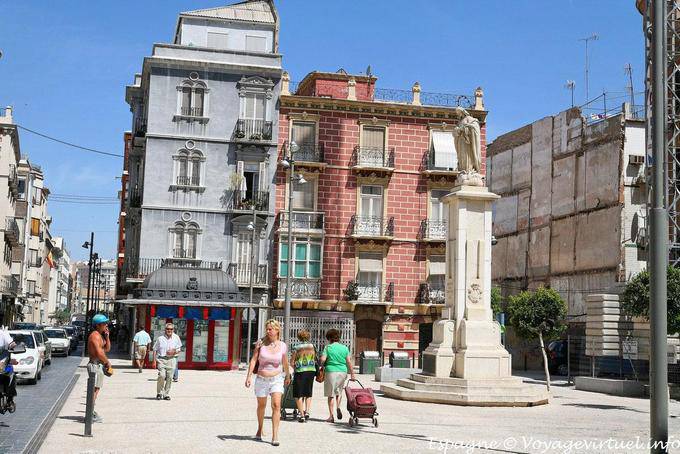 Cartagena, busy square - Spain