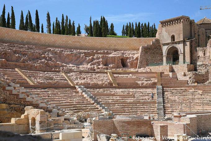 Amphitheater of the Roman theater, Cartagena - Spain